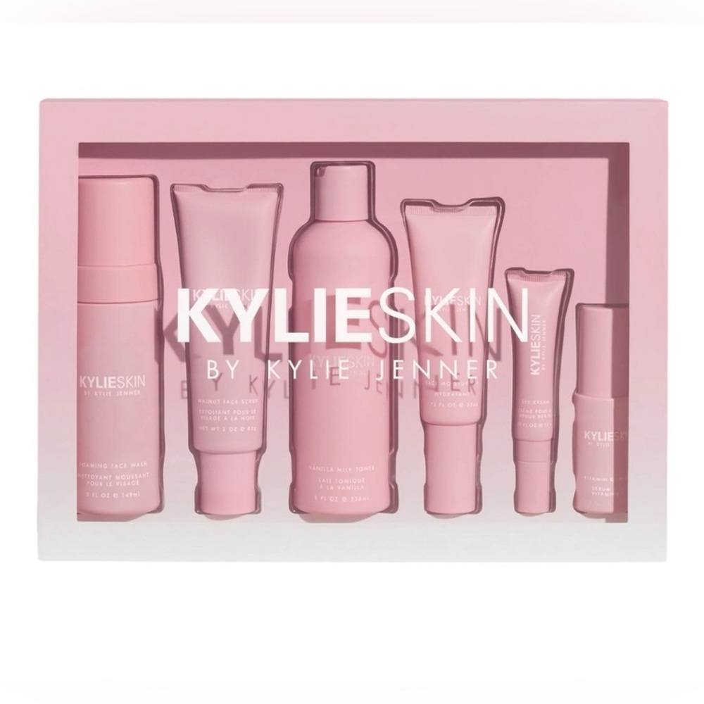 KYLIE SKIN Pink Skincare Set NEW IM BOX